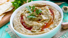 Domaći humus sa patlidžanom