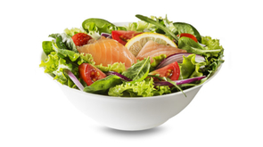 Losos salata sa rukolom i bademom