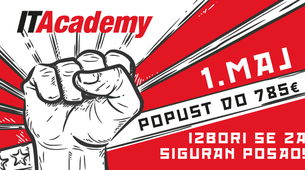 Velika prvomajska akcija na ITAcademy: Do 785 evra popusta za upis