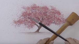 Naslikajte sami trešnjino drvo