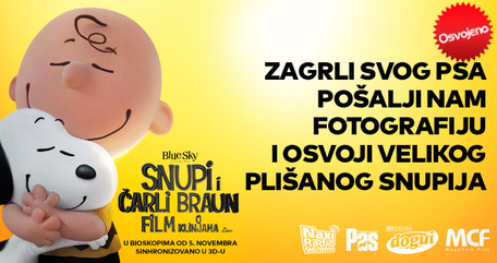 Zagrli svog psa i osvoji velikog plišanog Snupija!